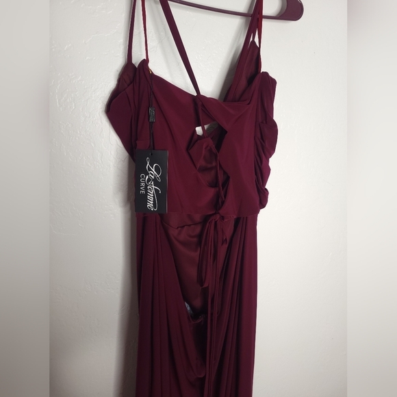 NWT La Femme Curve Formal Dress Dark Berry 22 - Picture 4 of 7